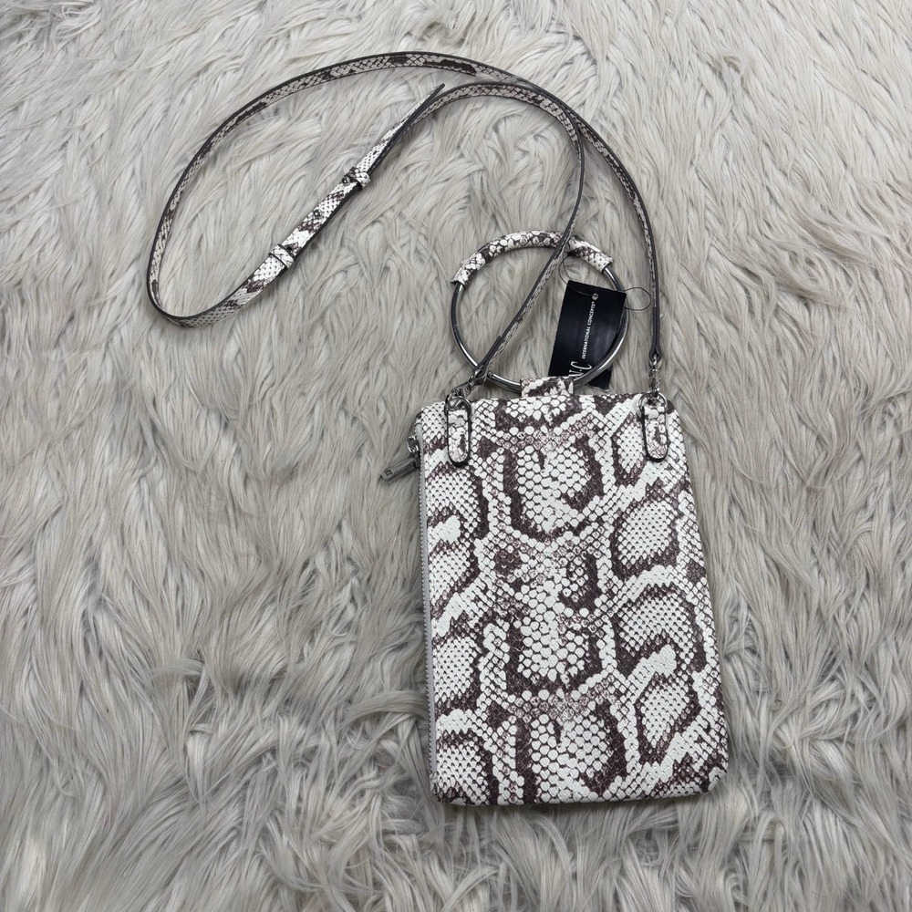 NWT International‎ Concepts Snake Skin Faux Leather Crossbody Clutch Resort Boho